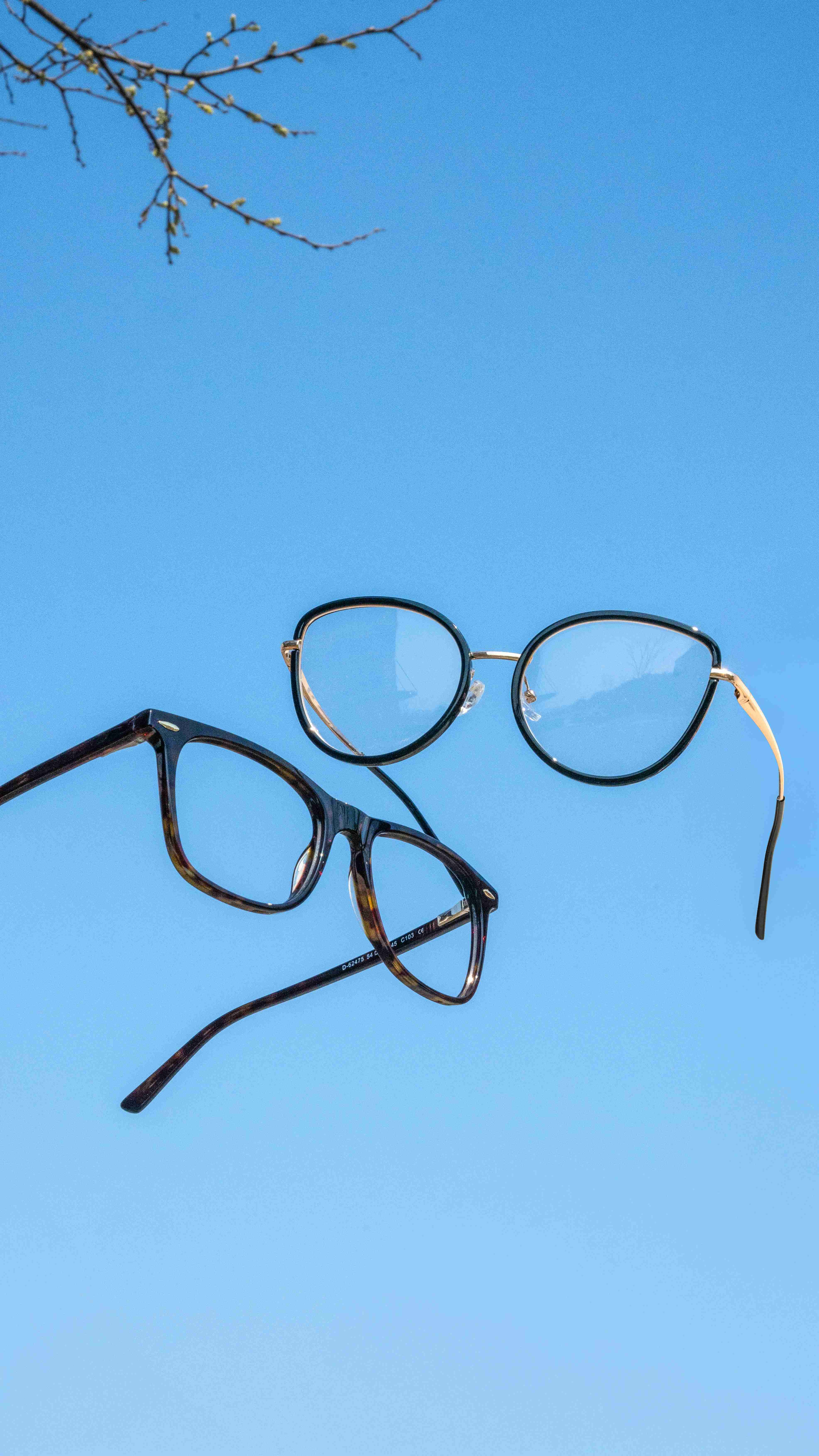 Colección de monturas de espejuelos modernos